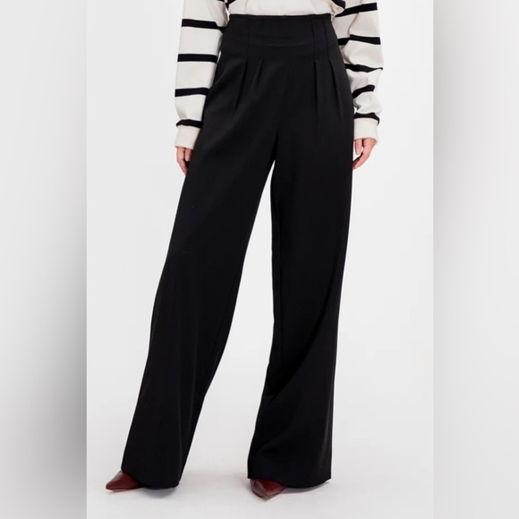 Tanya Taylor Wren high waisted wide leg Pants 0 - Picture 1 of 14